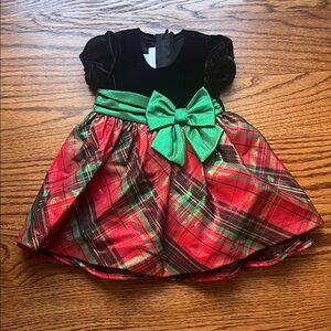 Bonnie Baby Grace Plaid Party Dress (6-9M) NWOT